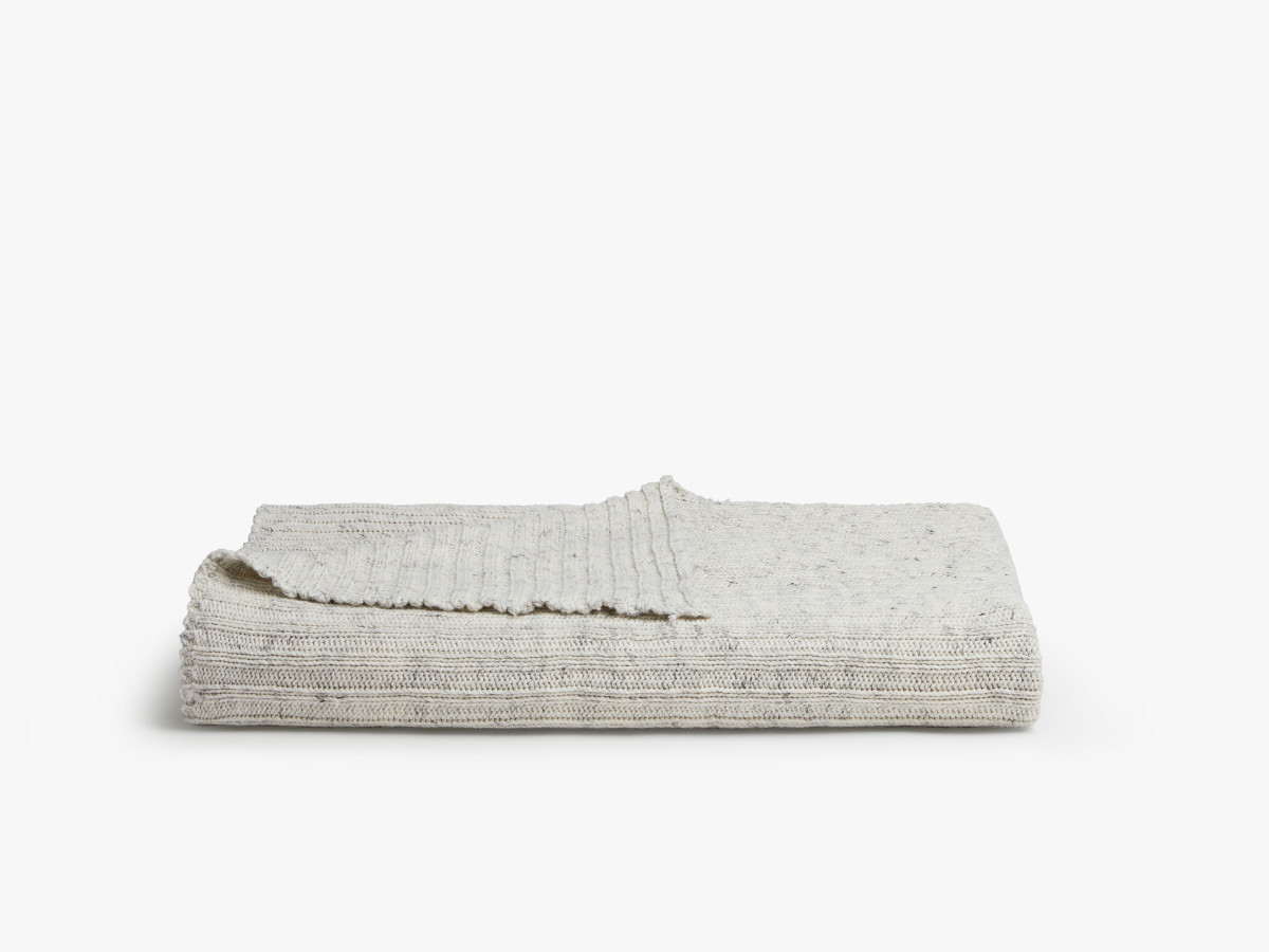 Oversized Rib Knit Throw | Parachute