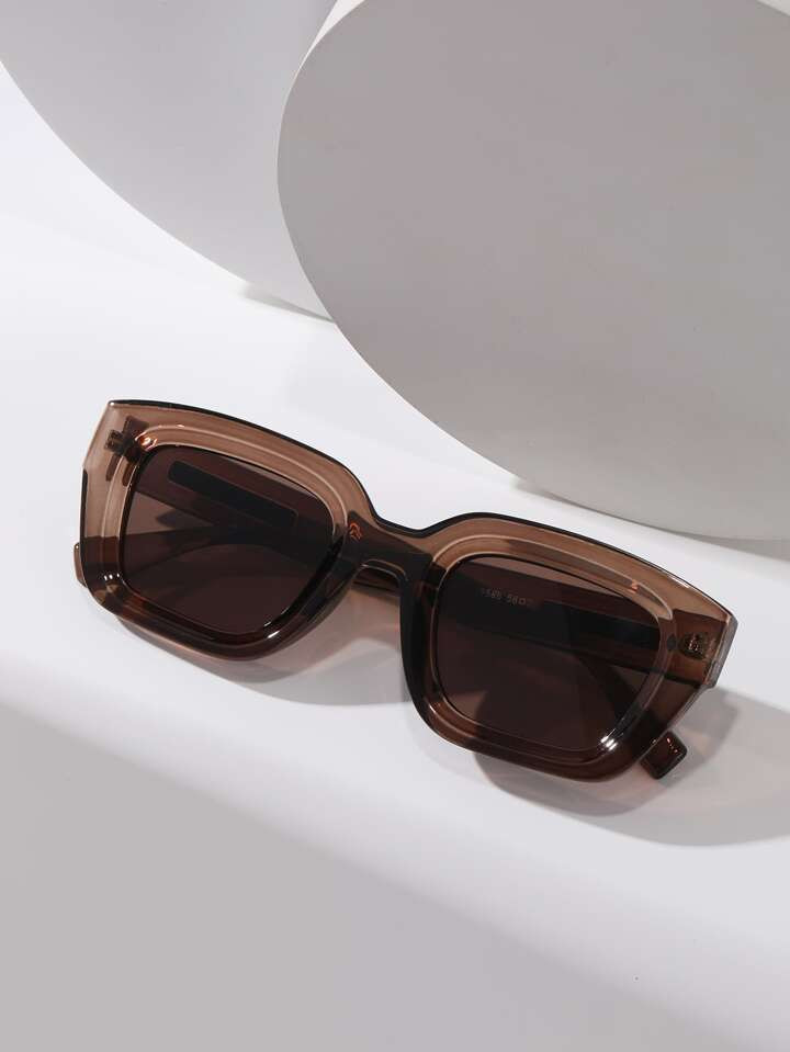 Square Frame Boho Retro Fashion Glasses Casual Shades Beach Accessories | SHEIN USA | SHEIN