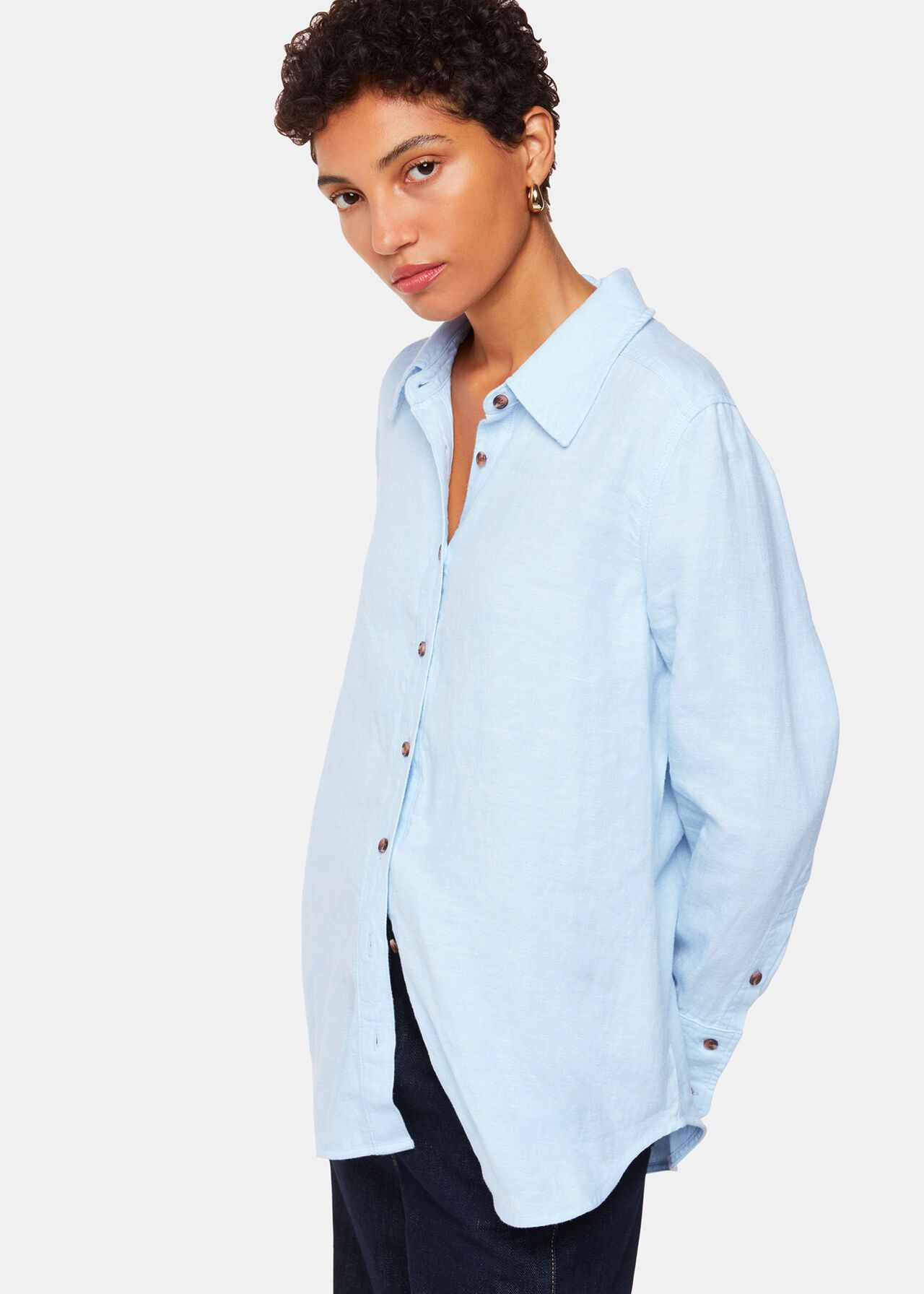 Linen Relaxed Fit Shirt | Whistles