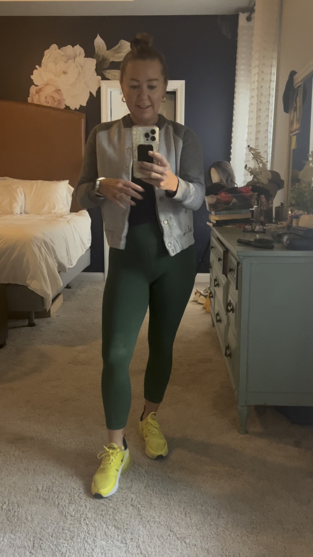 Love dancing and working out in these leggings because the waistband doesn’t roll over on me and they come in so many colors. I’m wearing the smallest inseam and they come in three different inseams. True to size 
Petite/leggings

#LTKFindsUnder50 #LTKActive #LTKOver40