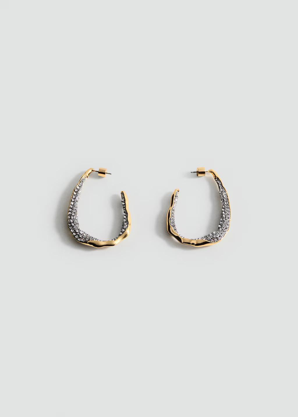 Hoops crystal earrings - Women | MANGO USA | Mango (US/MX/AU)