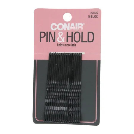 Conair Pin & Hold Extra Long Hair Bobby Pins Black 18-Pieces | Walmart (US)