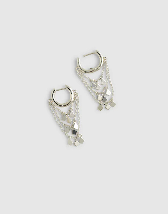 Stacked Chain Huggie Hoop Earrings | Madewell