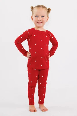 Ruby Polka Dot Two Piece Set | In My Jammers
