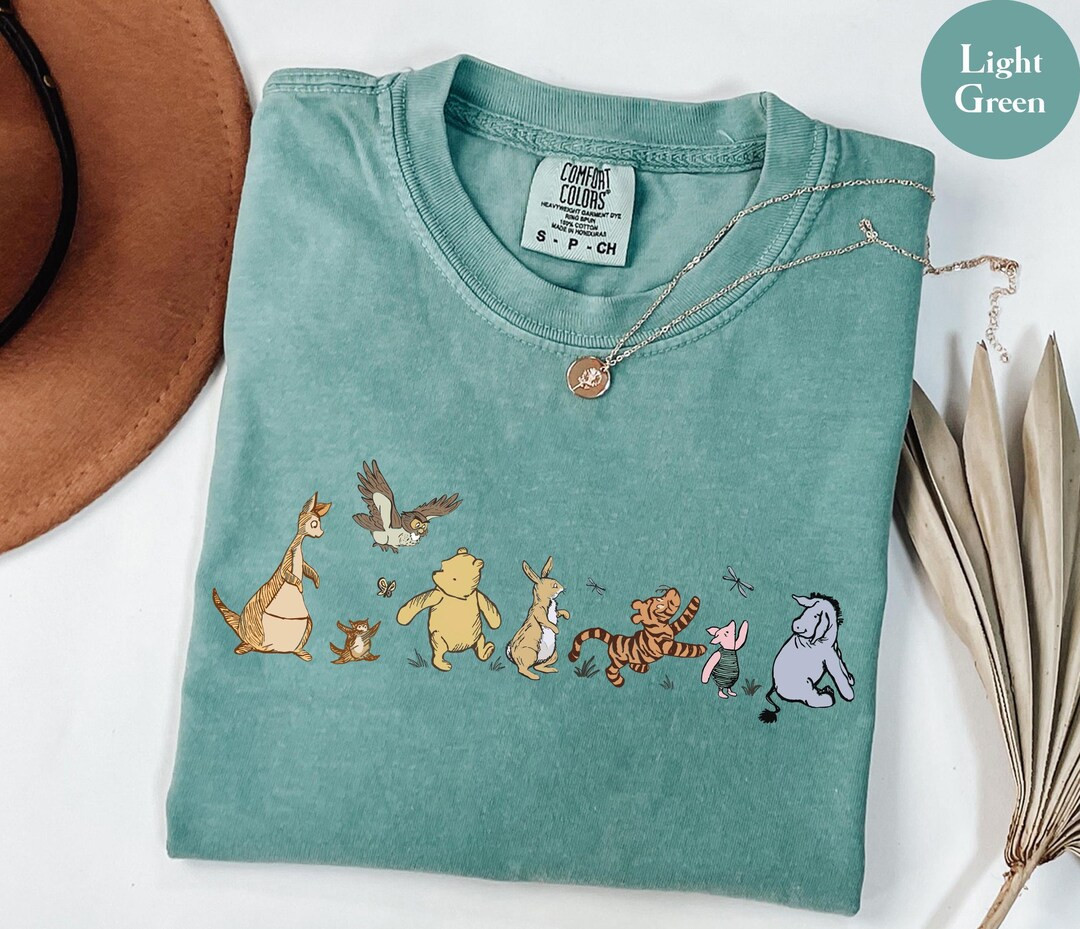 Comfort Colors® Retro Winnie the Pooh and Friends Shirt, Disney Pooh Shirt, Pooh Bear Shirt, Win... | Etsy (US)