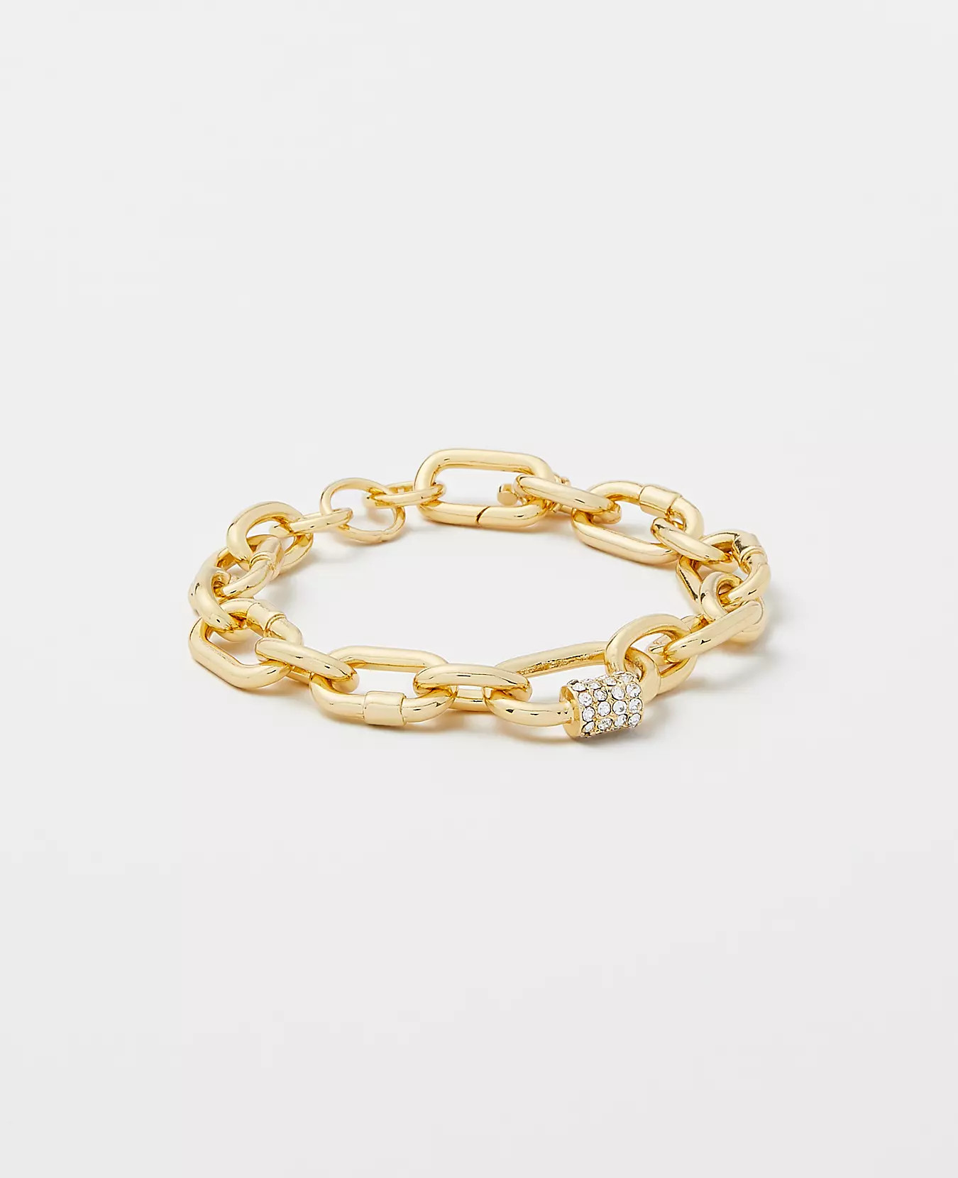Pave Metal Link Bracelet | Ann Taylor (US)