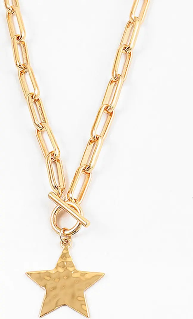 Star Hammered Necklace | Nordstrom