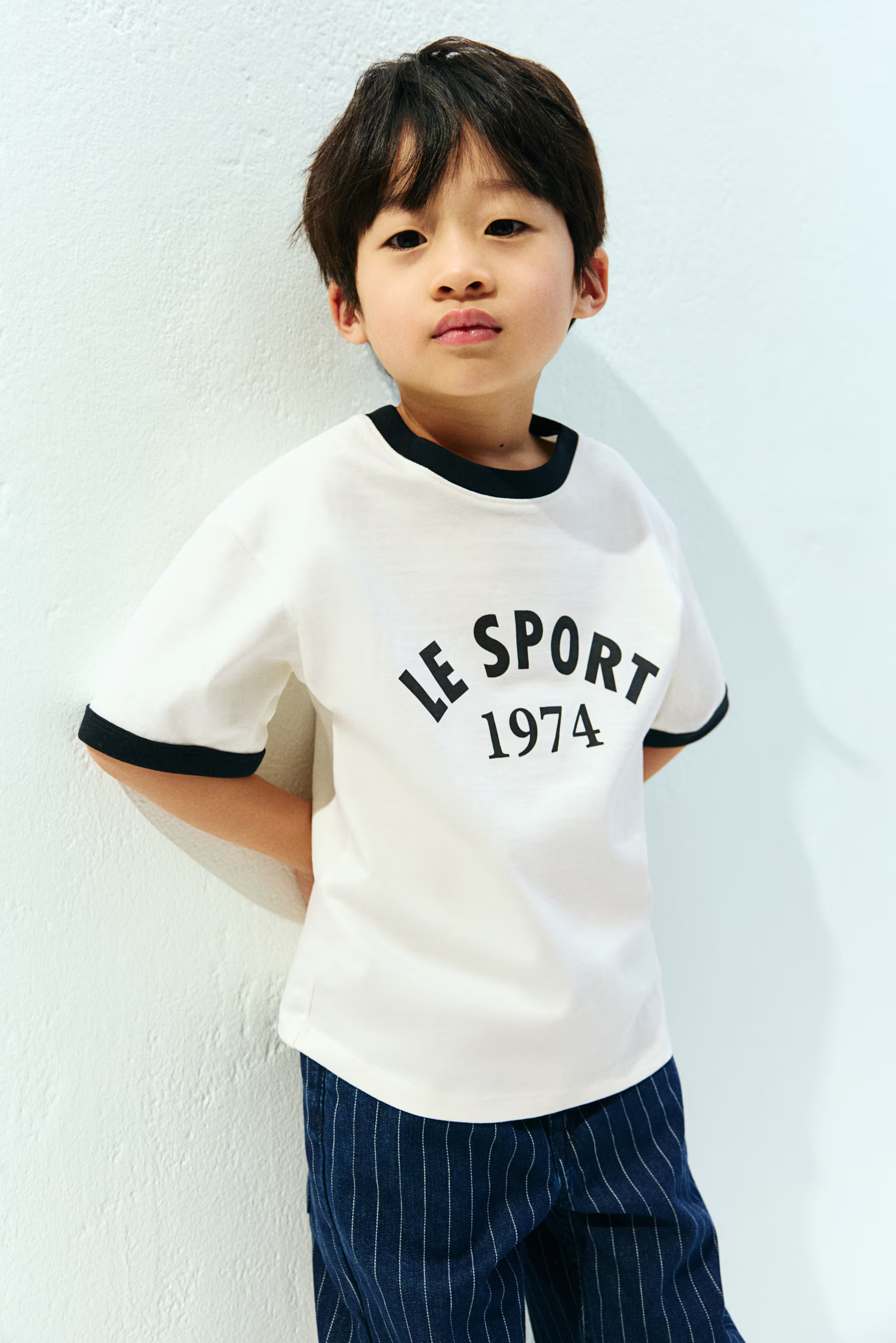 Cotton Jersey T-Shirt - White/Le Sport - Kids | H&M US | H&M (US + CA)