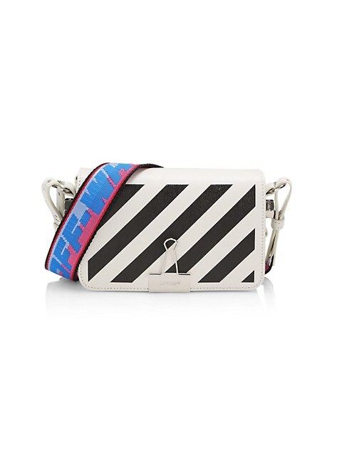 Diagonal Stripe Leather Crossbody Bag | Saks Fifth Avenue