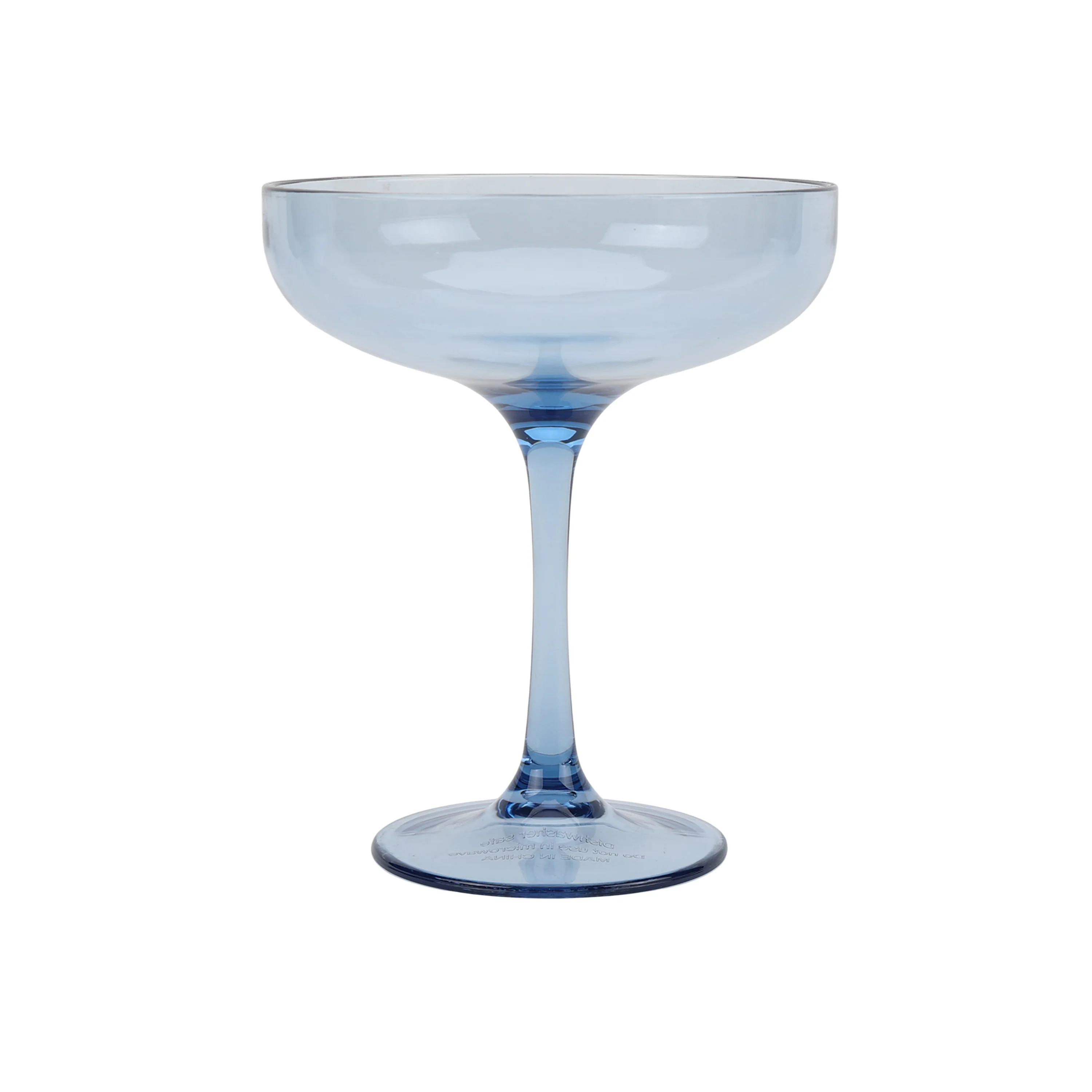 Just Feed Me by Jessie James Decker 13oz Coupe Glass, Blue - Walmart.com | Walmart (US)