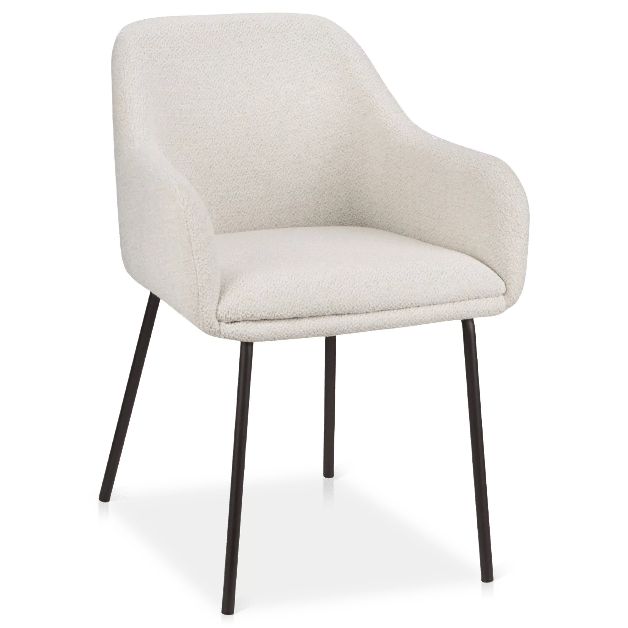 Fabric and Metal Dining Chair | Bouclair
