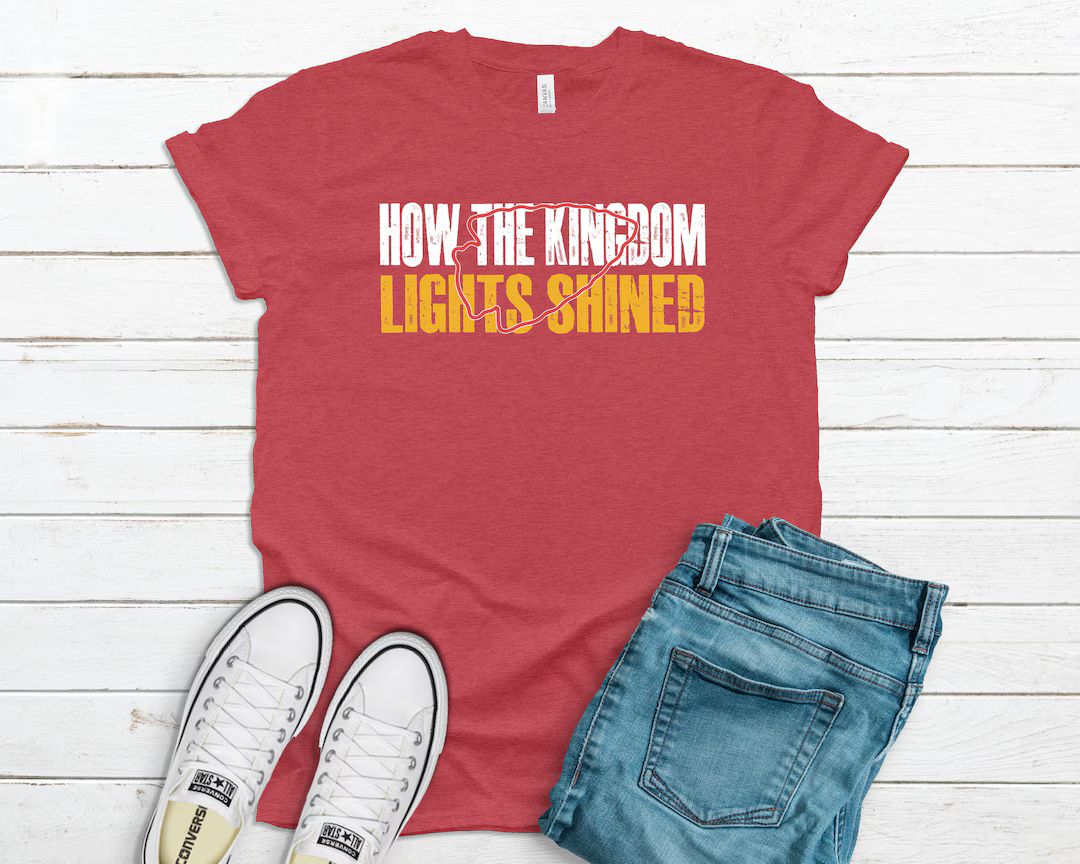 Chiefs Kelce Swift Kingdom T Shirt - Etsy | Etsy (US)