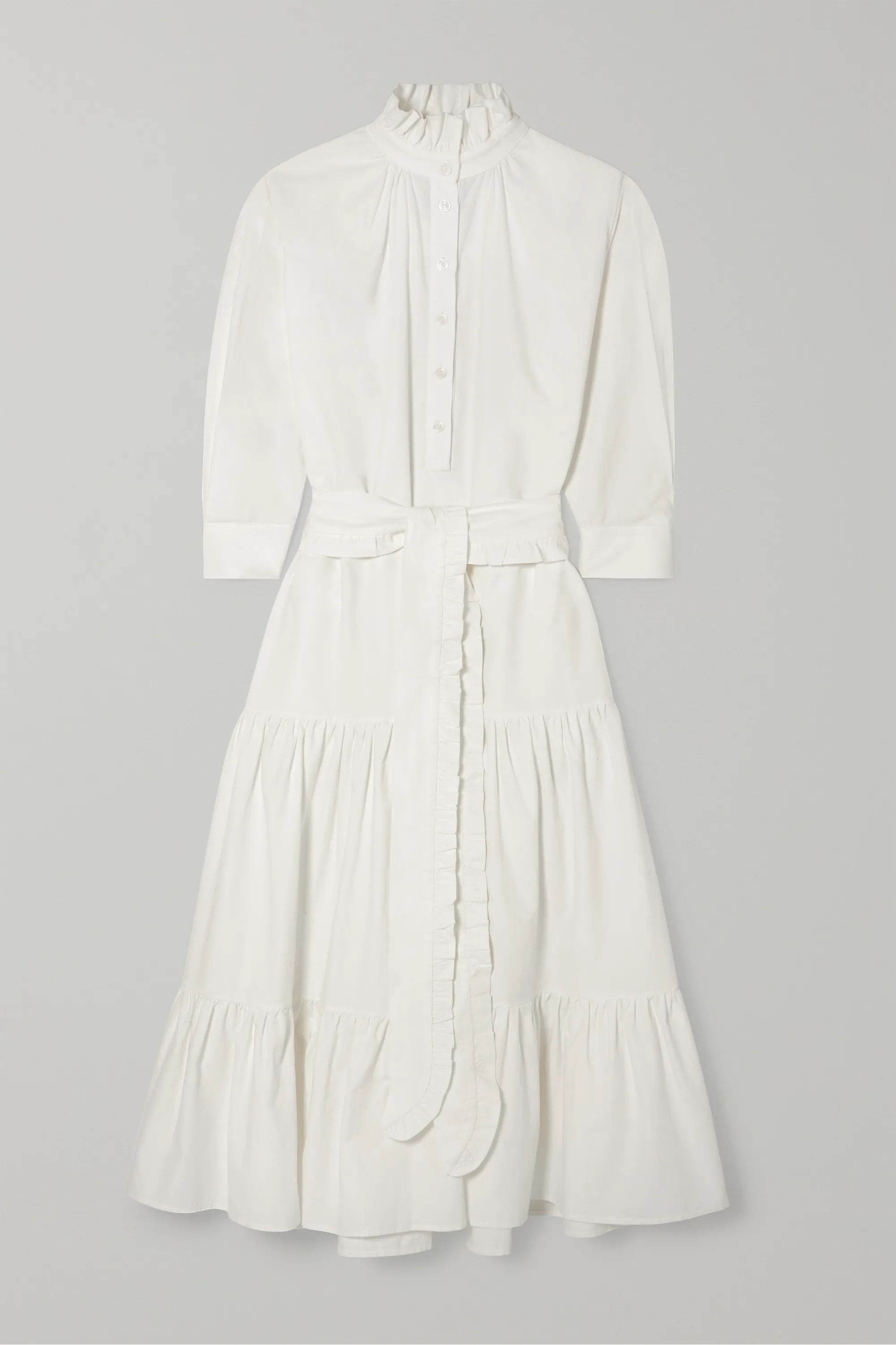 Phoebe ruffled cotton-corduroy maxi dress | NET-A-PORTER (US)