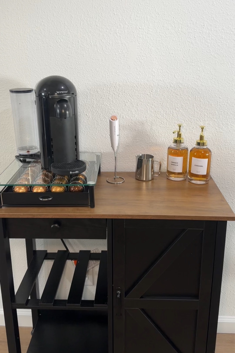 Coffee bar cart upgrade ☕️

#LTKFindsUnder100 #LTKFamily #LTKStyleTip