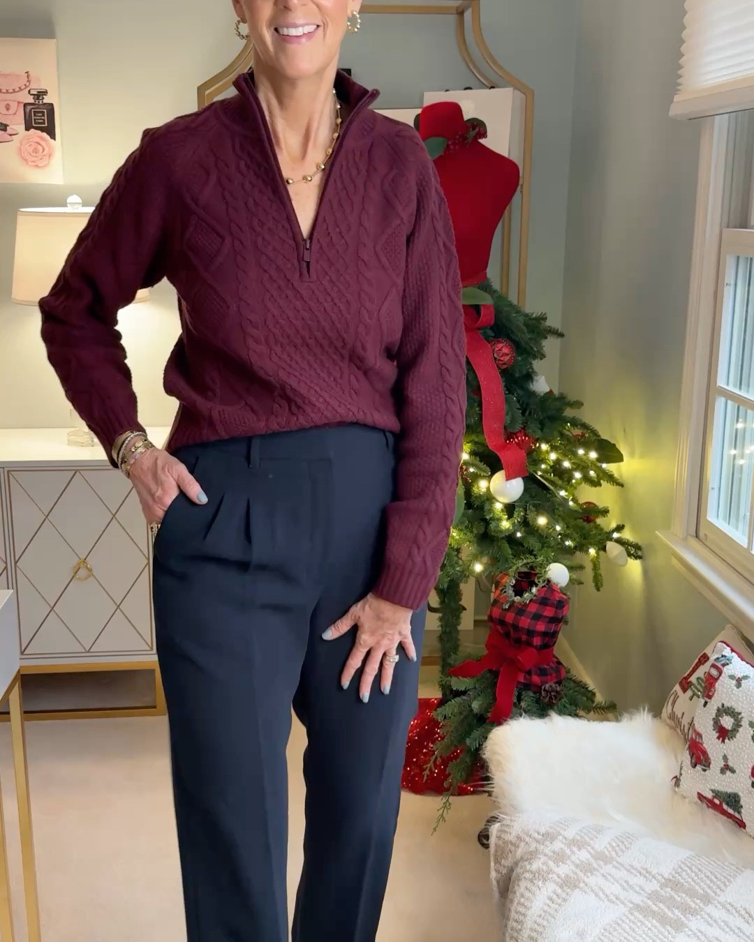 All things Aritzia. Favorites that I wear on repeat!
Tops medium
Bottoms 8/10

Hi! For reference, I am 55 years old, I am 6’1”. I have a 35” inseam. I wear a small or medium in most tops, an 8 or a 10 in most bottoms, an 8 in most dresses, and a size 9 shoe. 

Make sure to subscribe to my newsletter found in my bio so you don’t miss out on my must have favorites! And download the LTK app, follow my LTK shop, and favorite this post or your favorite items to get notified when they go on sale!

Over 50 fashion, tall fashion, workwear, everyday outfits, timeless outfits, Classic Outfits

winter outfit, travel outfit, leopard jeans, ballet flats, wedding guest, vacation outfit, travel essentials, organization, sweater dress, jeans, boots

#LTKWatchNow #LTKStyleTip #LTKOver40