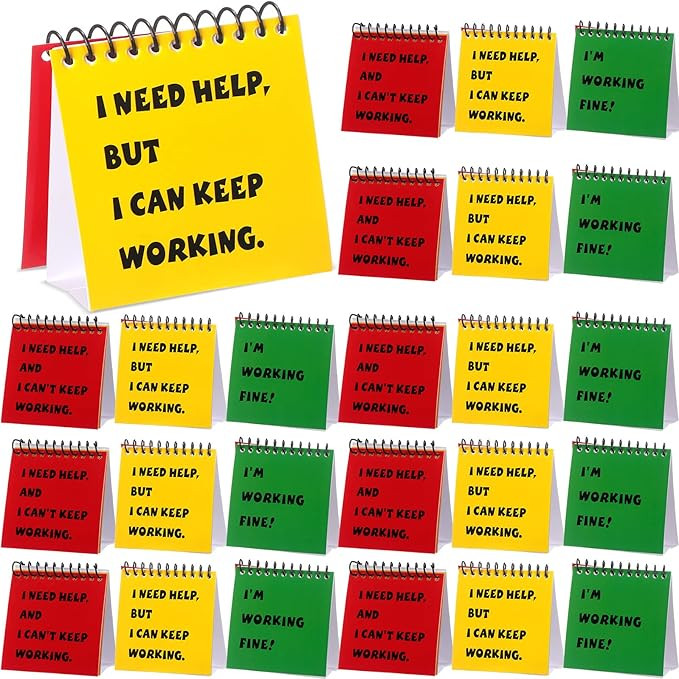 Jutom 24 Pcs I Need Help Mini Flip Chart for Teacher Needs Classroom Management Needs Tools Teach... | Amazon (US)
