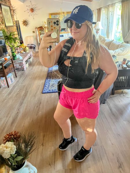 Add a weight vest to your walk to increase strength! Linked mine and my fav Amazon dupe for Lululemon align top! 
Wearing size XL top and shorts

#LTKfitness #LTKmidsize #LTKfindsunder50