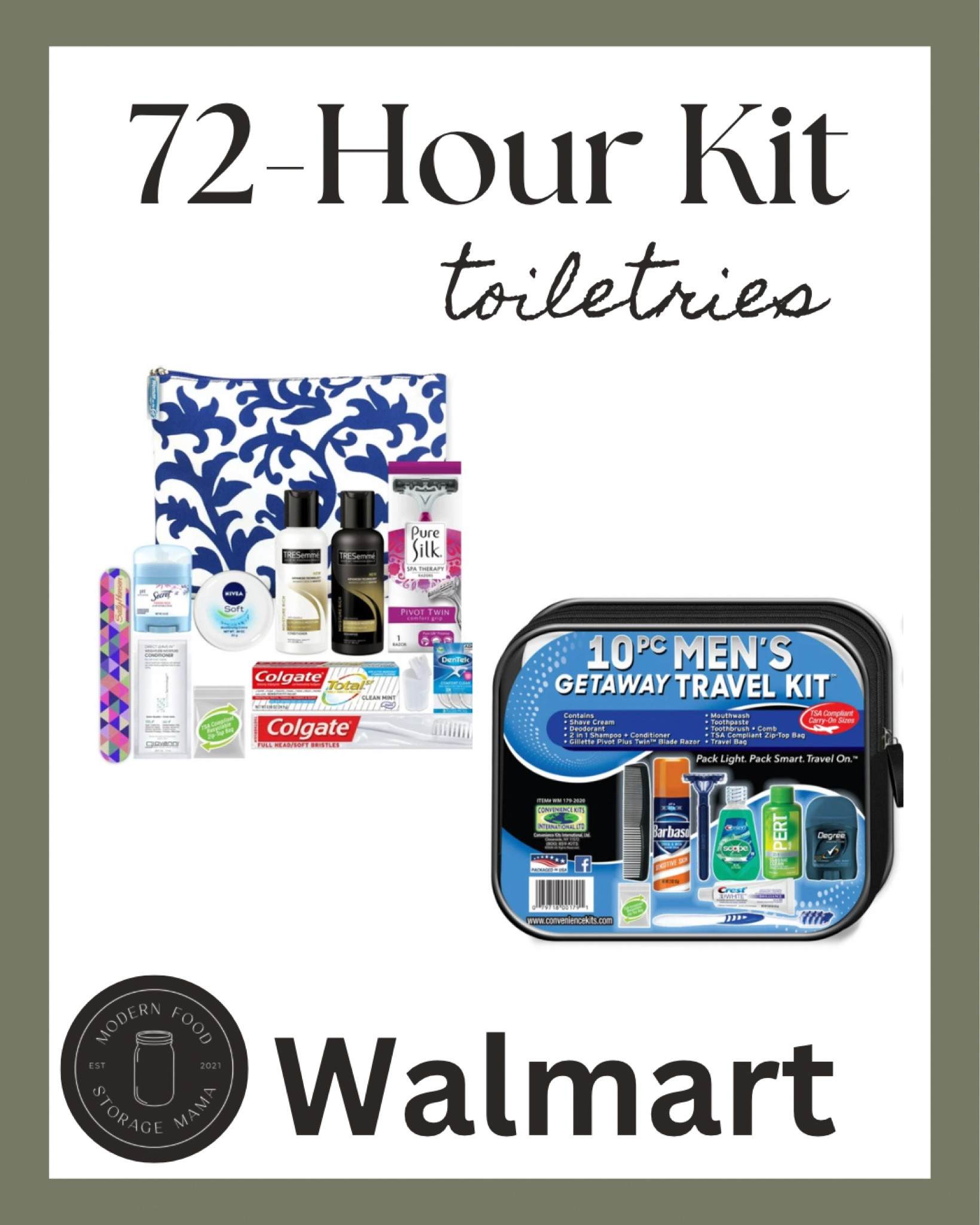 In an emergency you will want a well stocked 72-Hour Kit (also referred to as a Go-Bag or Bug-out-bag). These bags are for emergency situations where you would need to evacuate your home. 

It is crucial to have personal toiletries in your 72-hour kits! 

#LTKbeauty #LTKtravel #LTKitbag