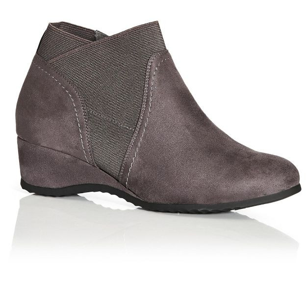 Women's WIDE FIT Keira Ankle Boot - gray | CLOUDWALKERS | Target