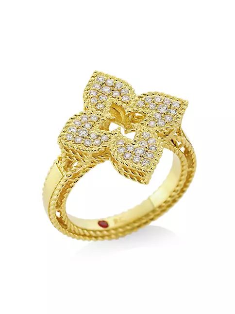 Venetian Princess 18K Yellow Gold & Diamond Ring | Saks Fifth Avenue
