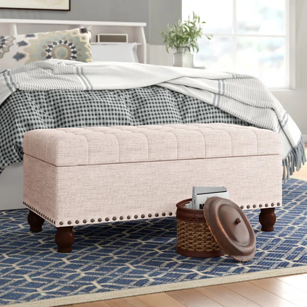 Gourley Upholstered Flip Top Storage Bench | Wayfair North America