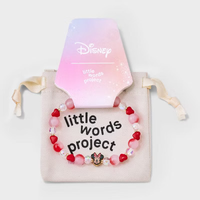 Little Words Project Minnie Stacker Beaded Bracelet - Red Polka Dot M/L | Target