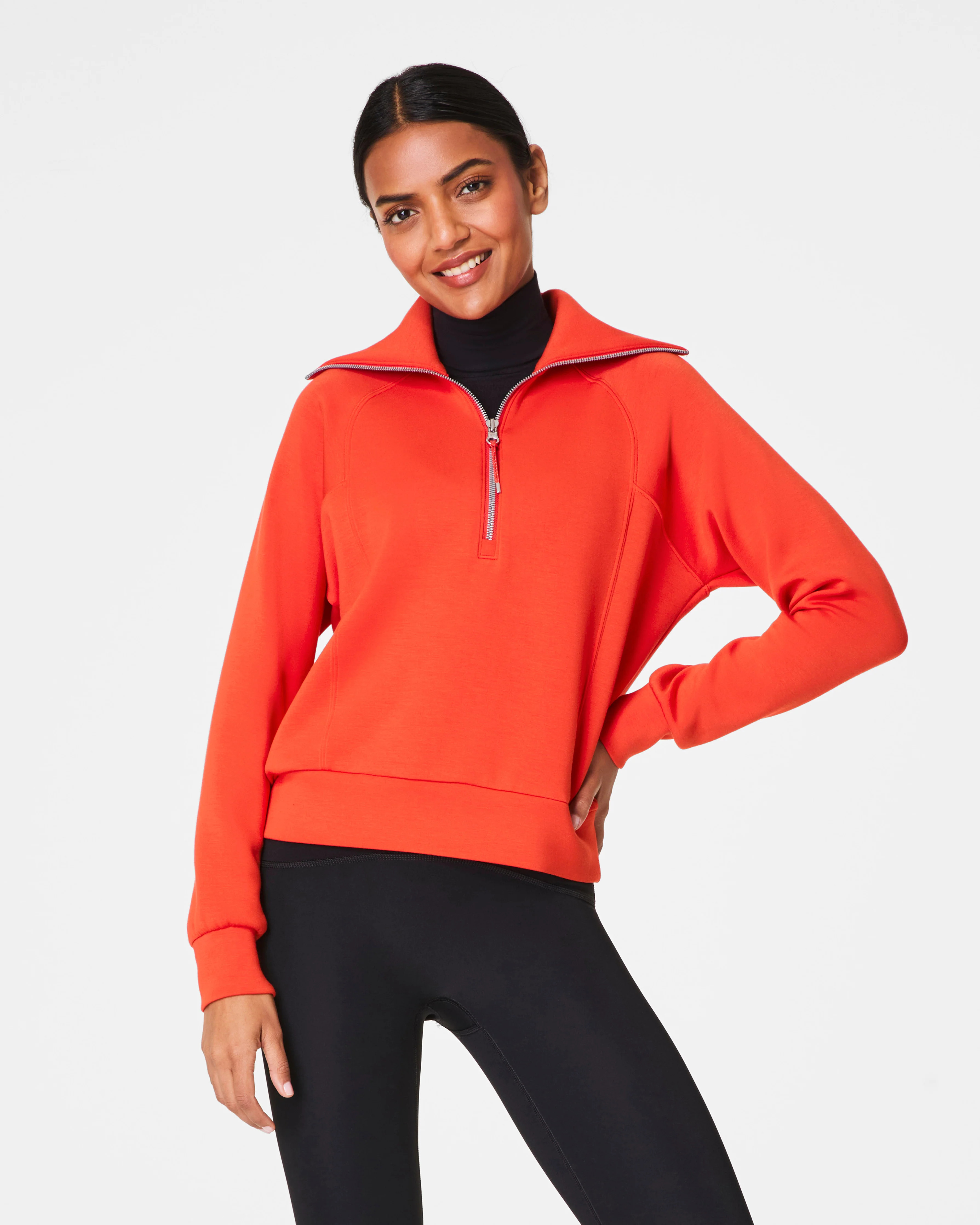 Spanx Women's AirEssentials Half Zip Top | Spanx