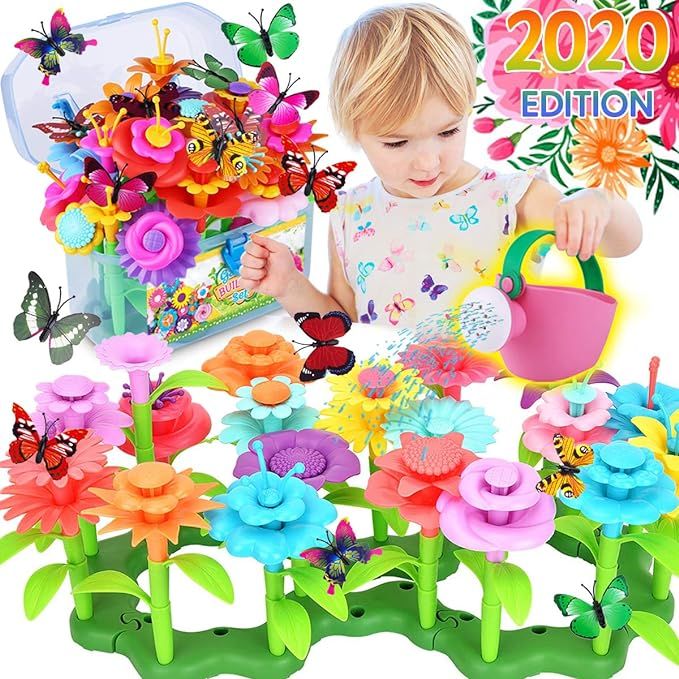 Innorock Flower Garden Building Toy for Kids - STEM Toys Pretend Play Gardening Activity Playset ... | Amazon (US)