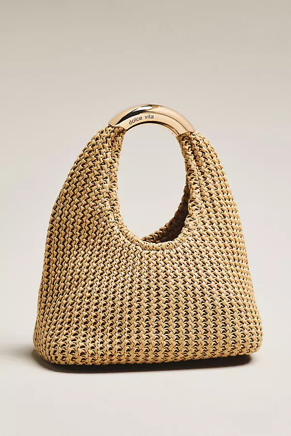 Eveliser Raffia Mini Slouchy Bag | Anthropologie (US)