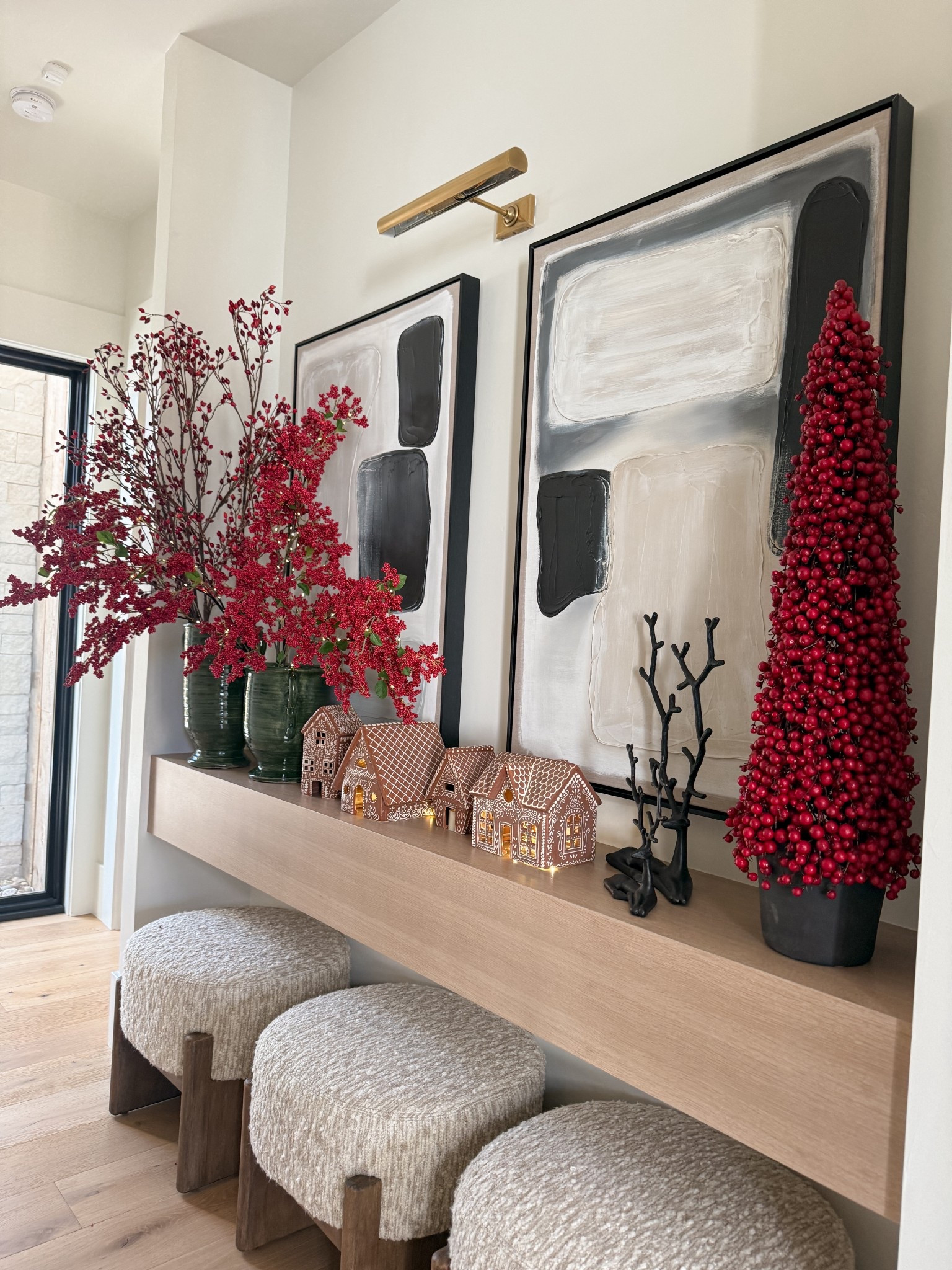 Obsessed with the red Christmas decor. The bronze reindeer come in various heights, up to 45” tall. And how cute are these gingerbread houses?!

#LTKHome #LTKStyleTip #LTKHoliday