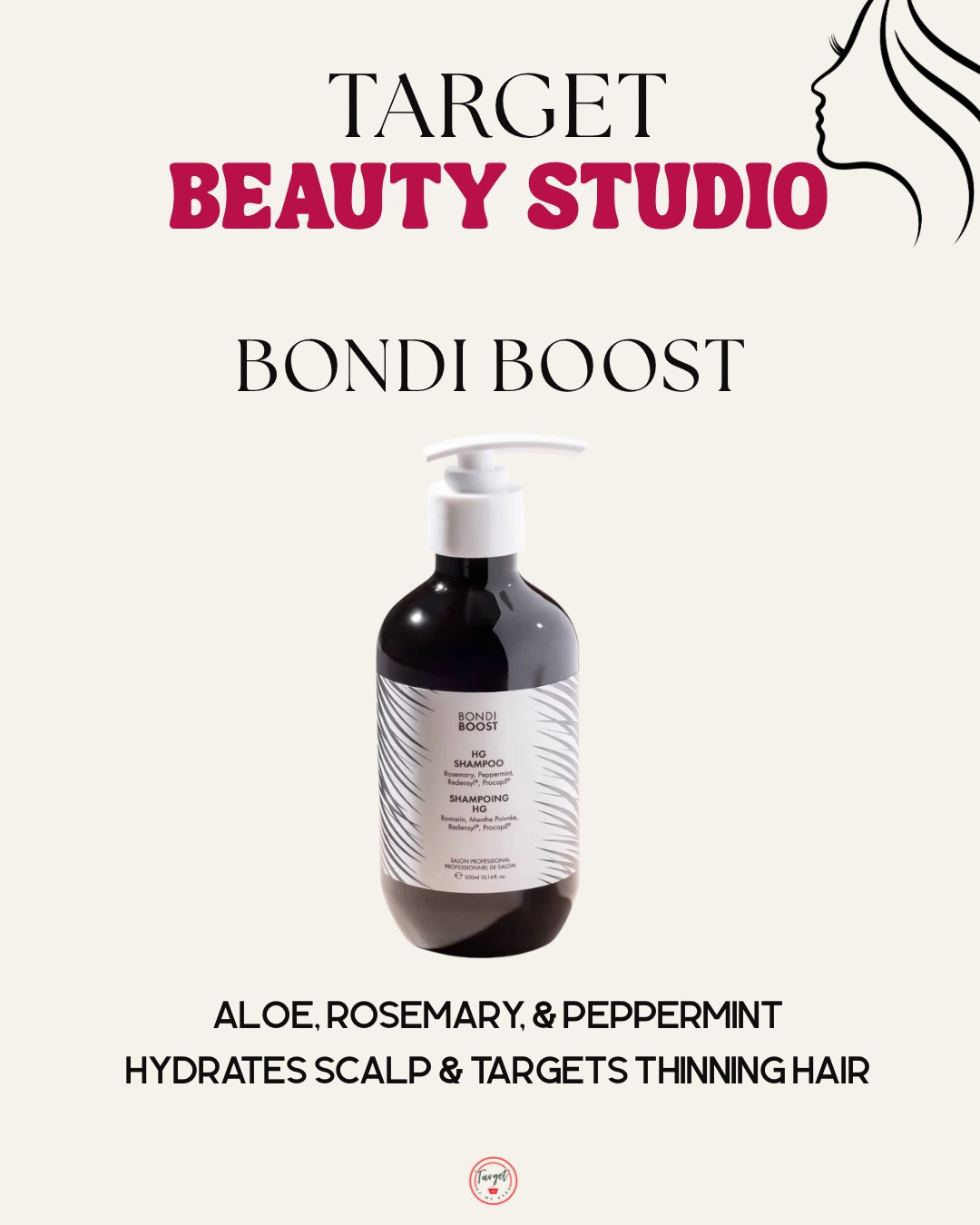 Target Beauty Studio Bondi Boost Hydration Shampoo
Aloe, Rosemary, & Peppermint
hydrates scalp & targets thinning hair
@Target #target #targetbeauty #bondiboost #bondiboostshampoo #newattarget #hydrationshampoo #haircare

#LTKgrwm #LTKBeauty #LTKHome
