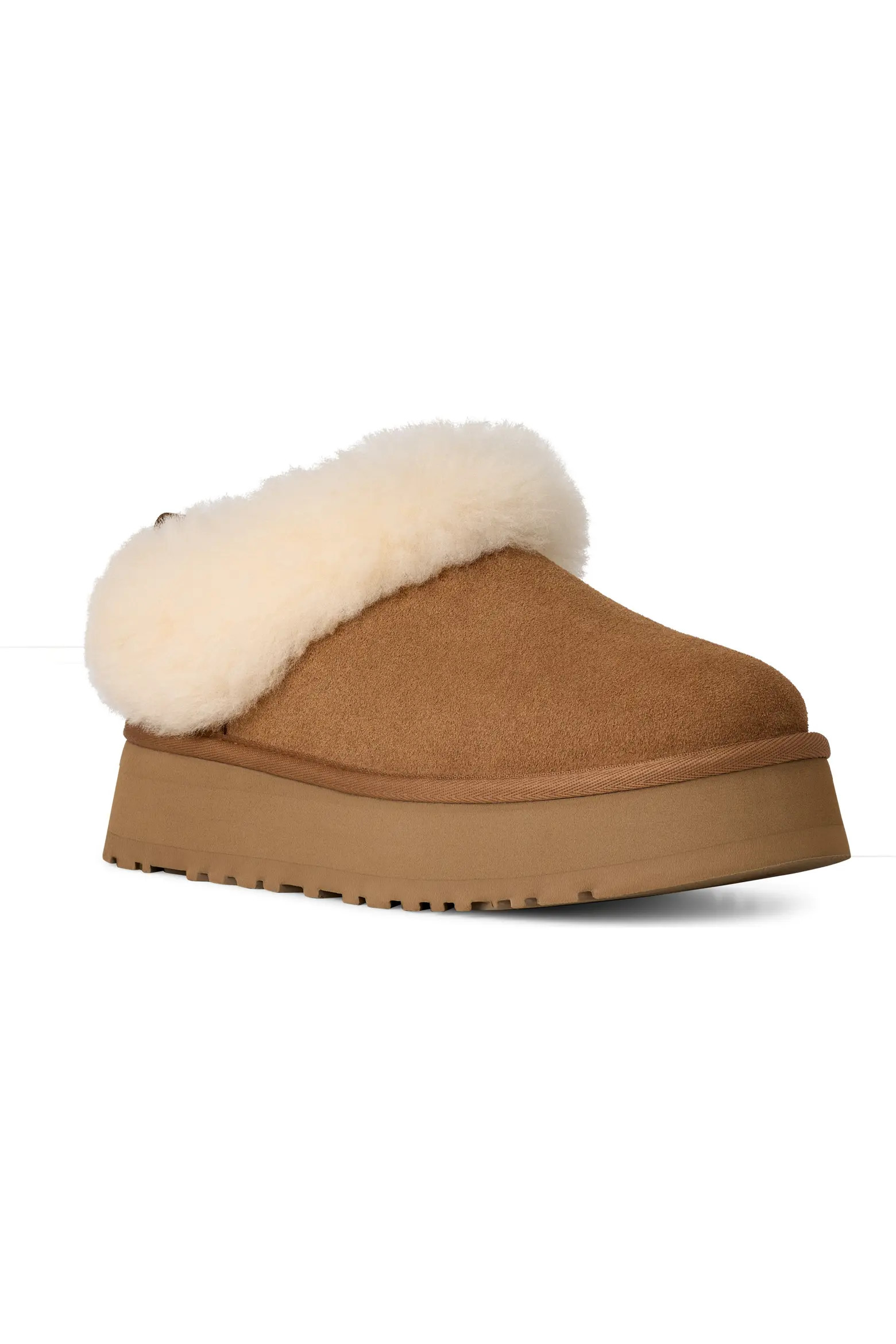 UGG® Tazzelle Genuine Shearling Collar Slipper (Women) | Nordstrom | Nordstrom