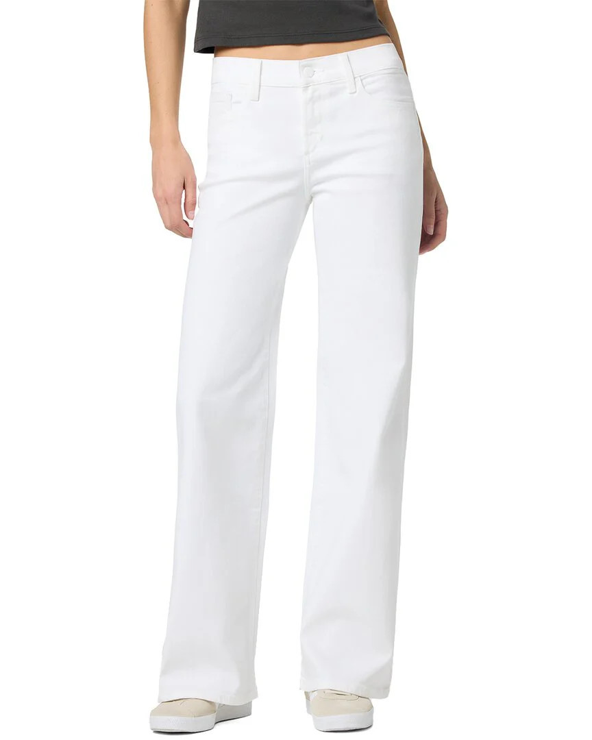 JOE'S Jeans Low-Rise Wide Leg White Jean | Shop Simon