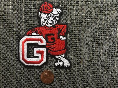 UGA University of  Georgia Bulldogs Vintage Embroidered Iron On Patch  3.5 X2.5”  | eBay | eBay US