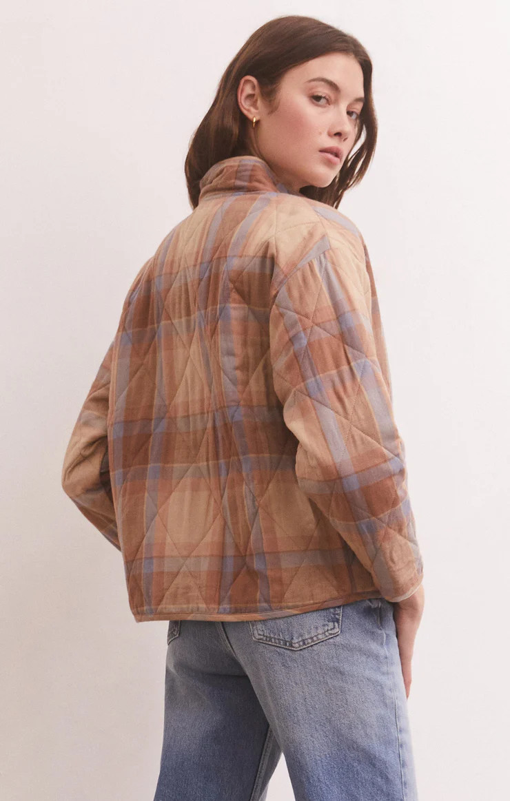 Maya Plaid Quilted Jacket | Z Supply