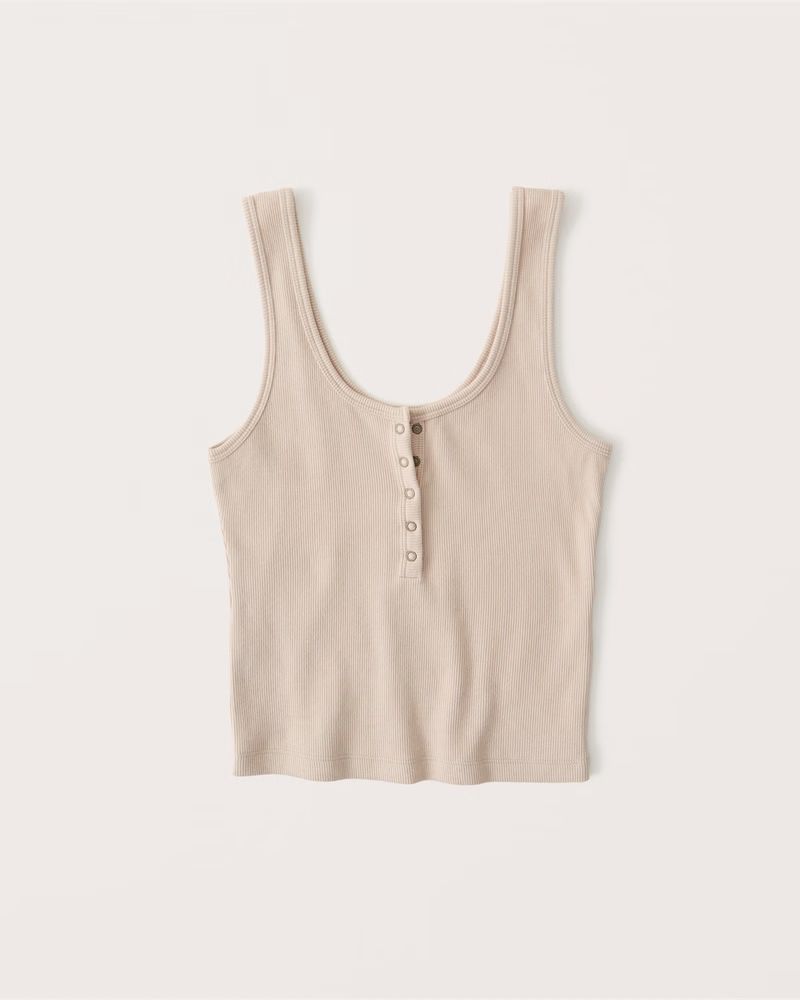 Ribbed Henley Tank | Abercrombie & Fitch (US)