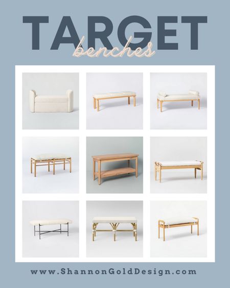 Target accent benches. Beautiful coastal style benches. Studio McGee style. Perfect for ends of beds, entryways, below console tables. 



#LTKstyletip #LTKhome #LTKFind