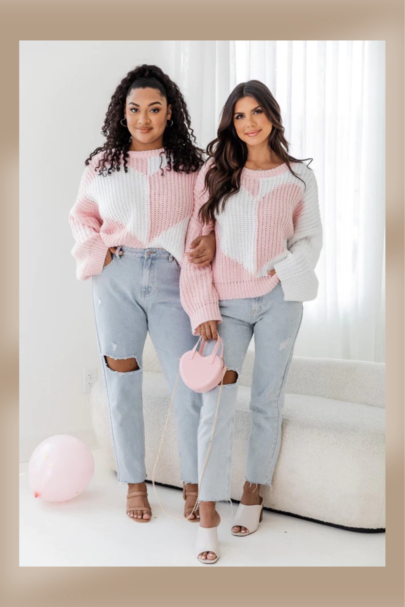  PINK AND IVORY COLORBLOCK HEART SWEATER

#LTKGiftGuide #LTKSeasonal #LTKFind