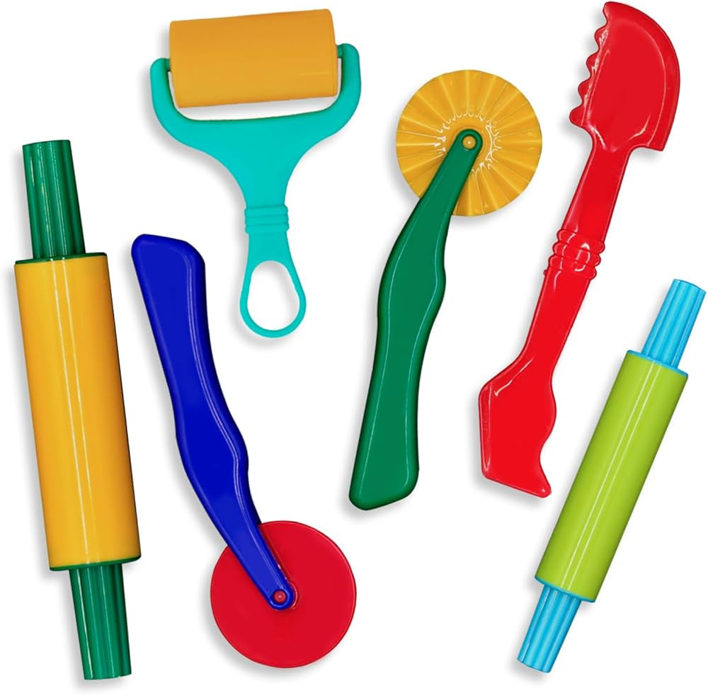 Clay and Play Dough Tools Six Piece Set - Ages 3 & Up DIMROM (6pcs) | Amazon (US)