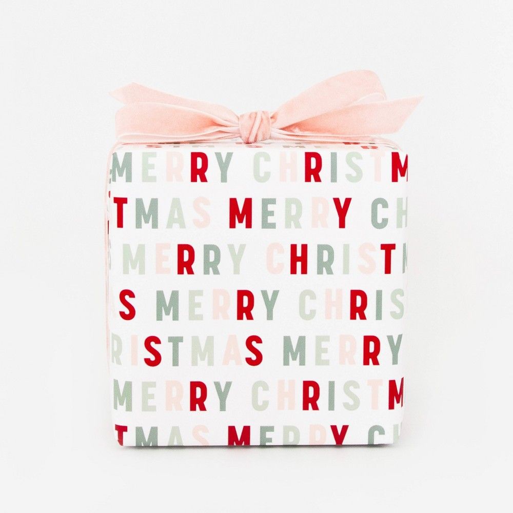 30 sq ft Merry Christmas Colorful Multicolor Gift Wrap - Sugar Paper + Target | Target