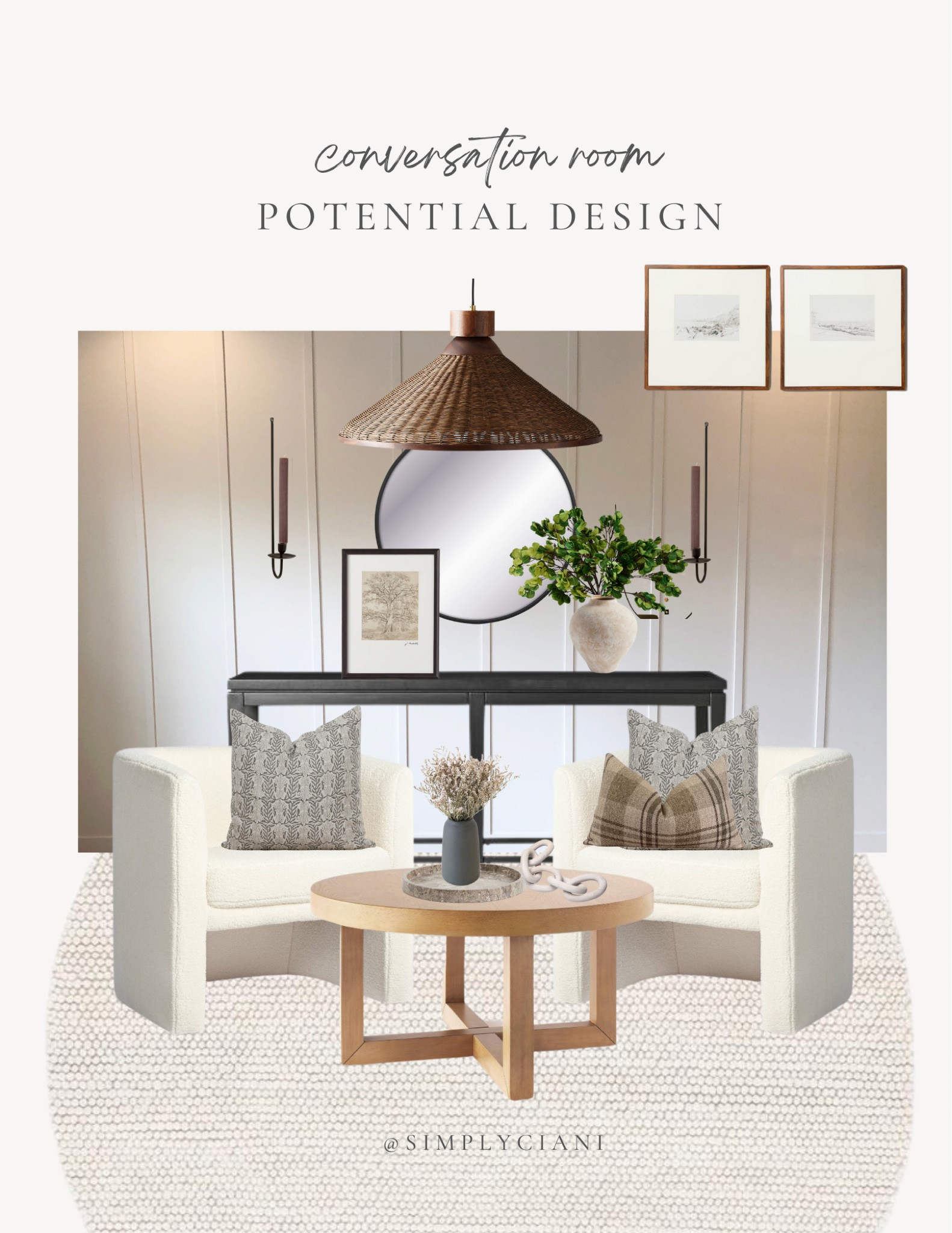 Design Board • Conversation Room • Bonus Room #target #studiomcgee #amberinteriors

#LTKstyletip #LTKunder100 #LTKhome