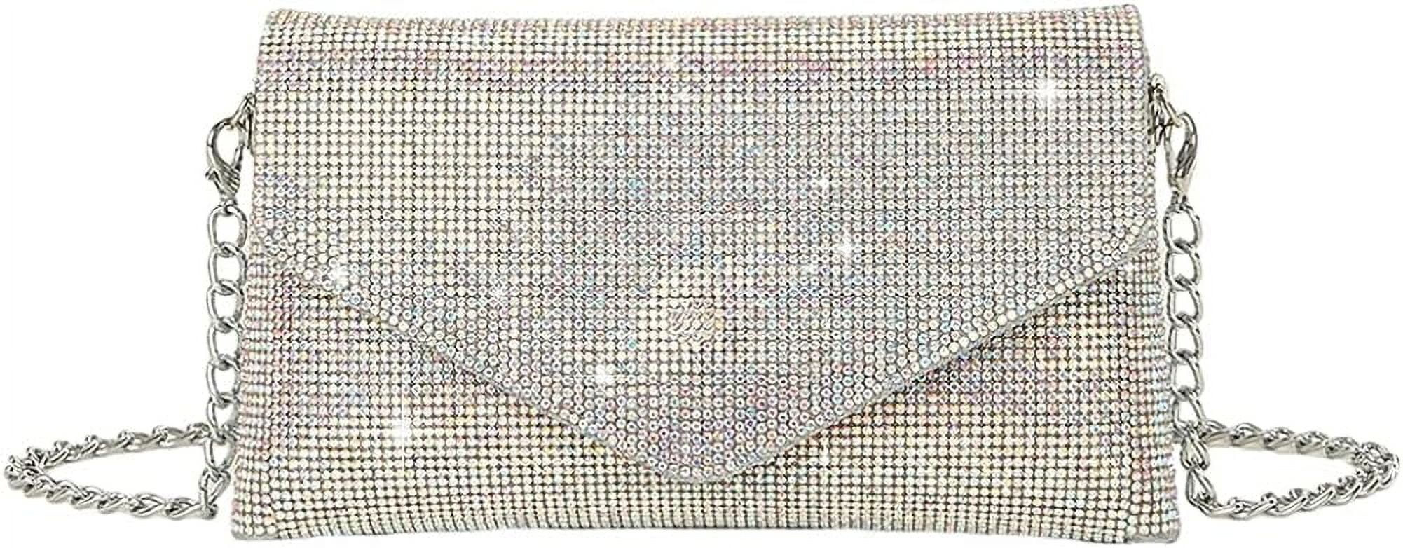 Kukuzhu Rhinestone Clutch Purses for Women Sparkly Evening Handbags Envelope Purses for Prom Cock... | Walmart (US)