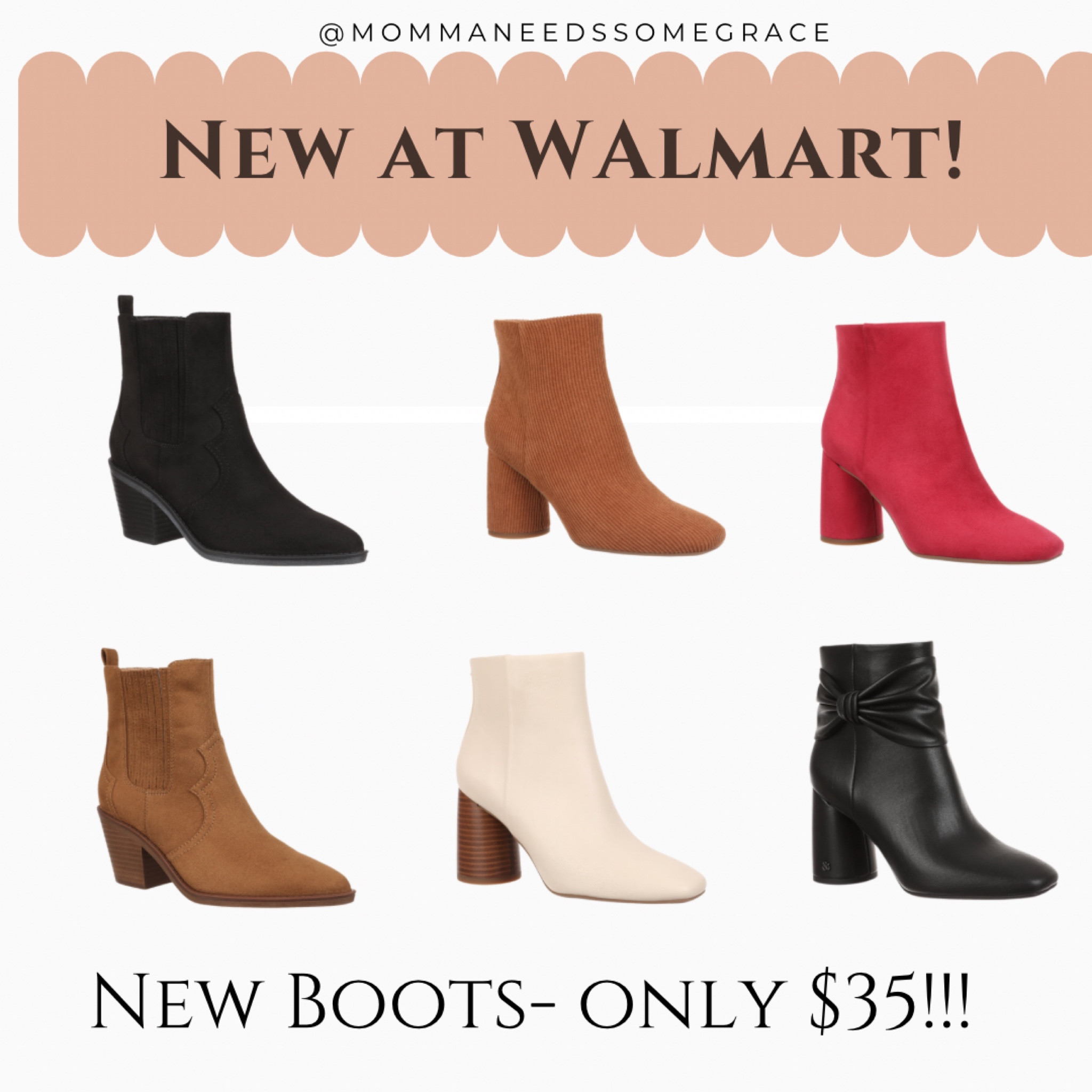 New Boots at Walmart! 

#LTKunder50 #LTKshoecrush #LTKstyletip