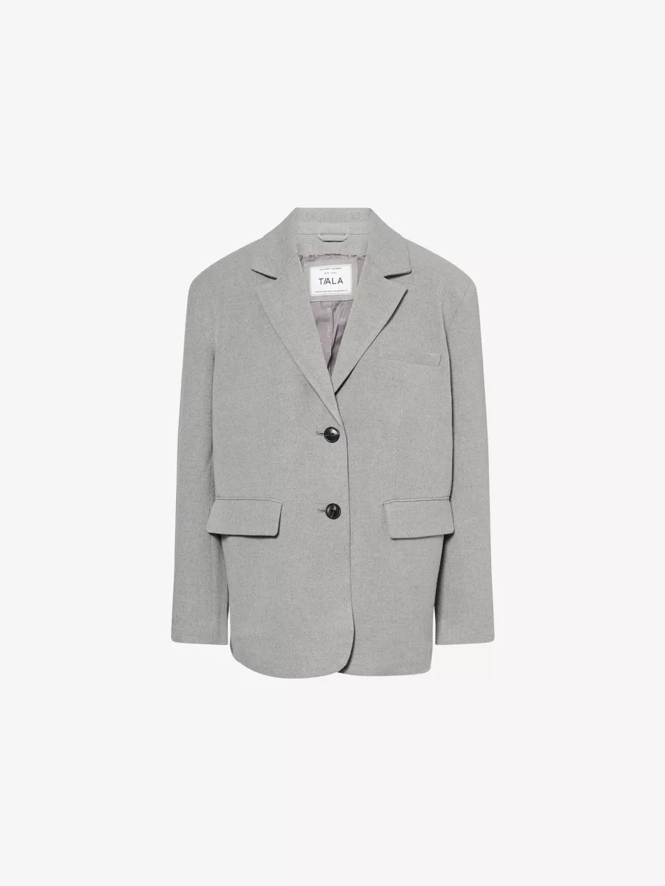 Single-Breasted Oversized Woven Blazer | Selfridges