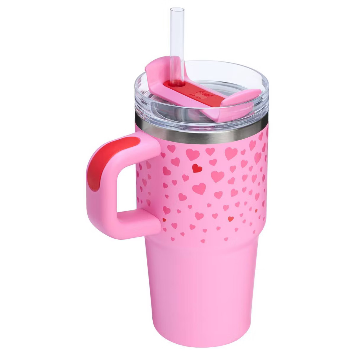 Stanley 20 oz Stainless Steel H2.0 Flowstate Quencher Tumbler with handle Sweet Hearts | Target