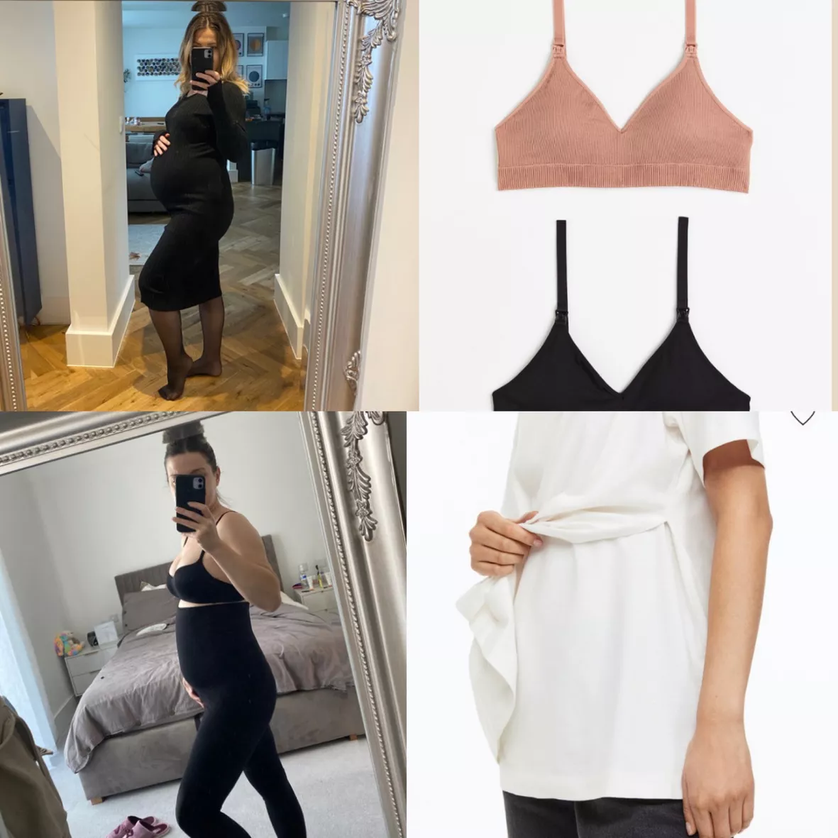 H&M MAMA Before & After 2-pack Maternity/nursing Tops