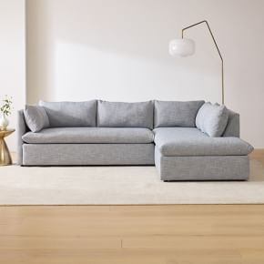 Shelter 2-Piece Bumper Chaise Sectional (105.5") | West Elm (US)