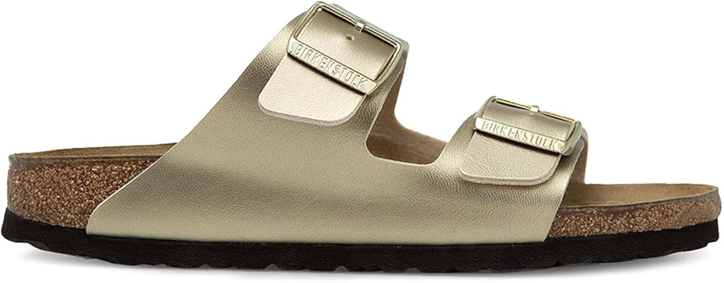 Birkenstock Men's Amalfi Leather Soft Footbed Arizona Sandals | Amazon (US)