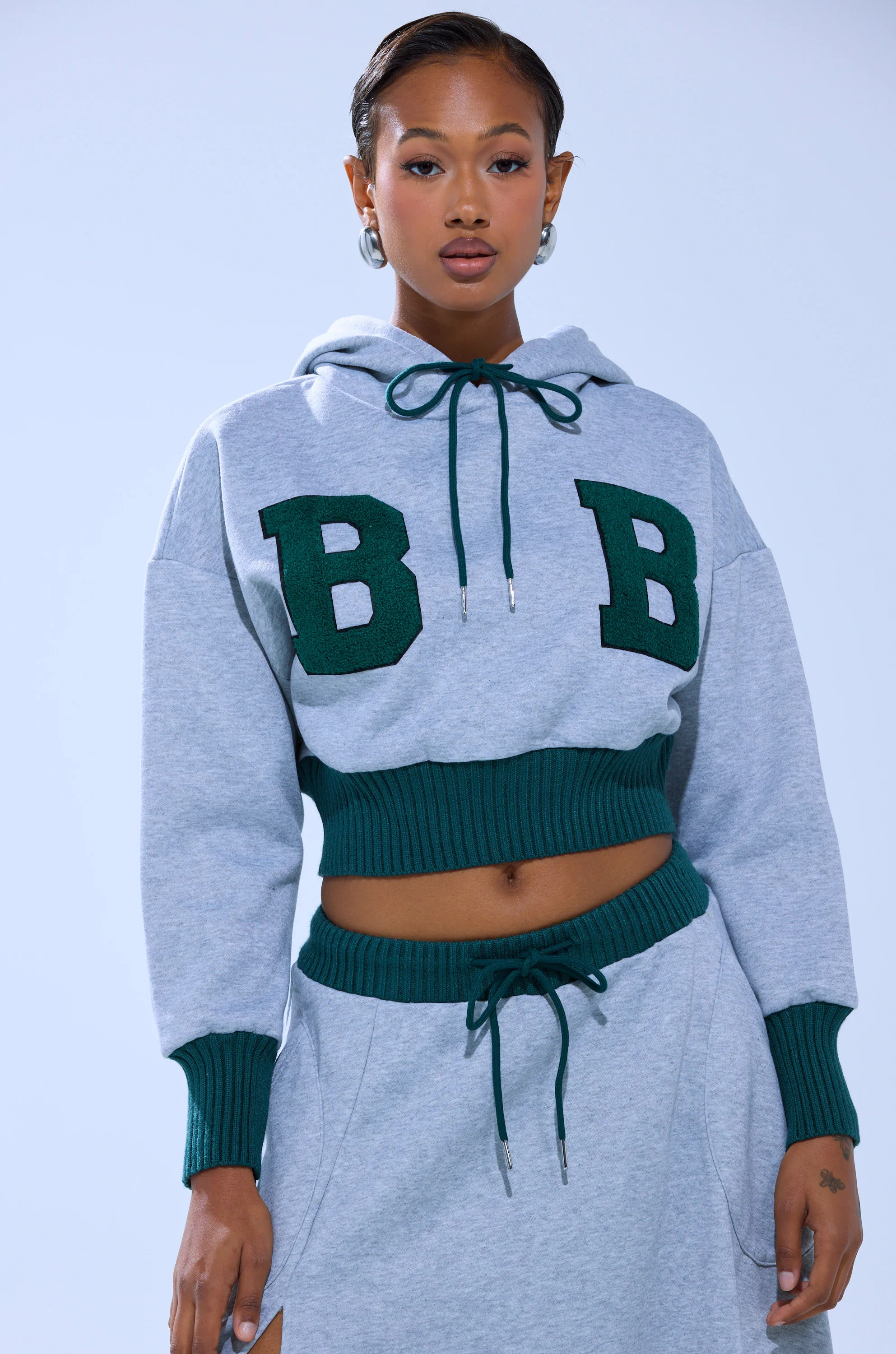 COLLEGIATE FRENCH TERRY HOODED SWEATSHIRT | AKIRA