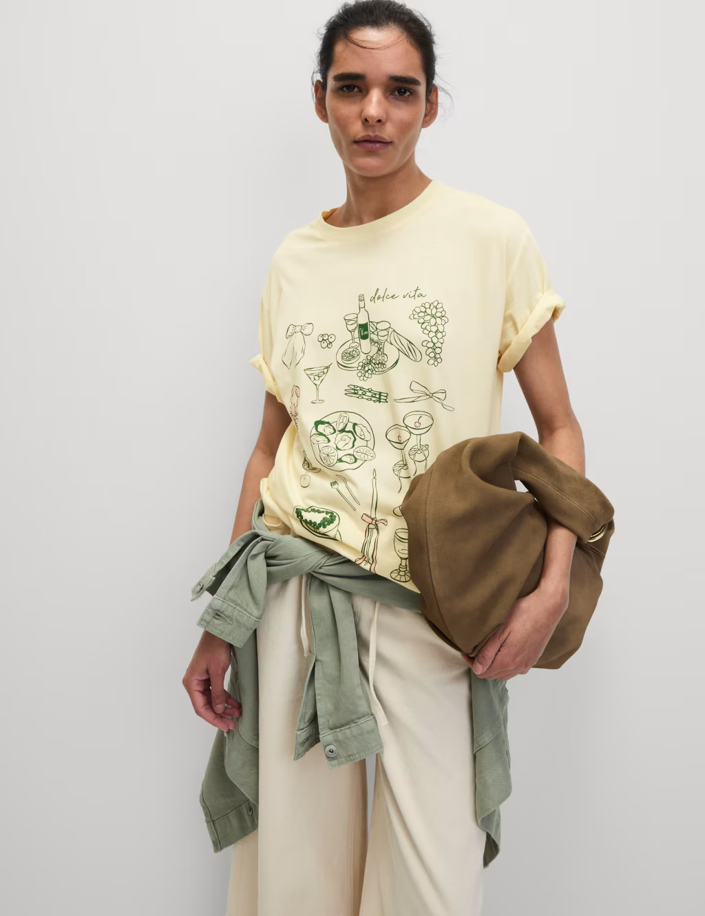 Pure Cotton Printed Oversized Graphic T-Shirt | Marks & Spencer (UK)